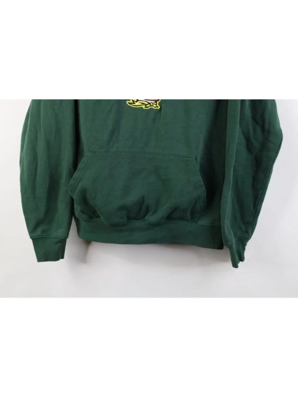Vintage Y2K Mens Medium Distressed University of Oregon Hoodie Sweatshirt Green